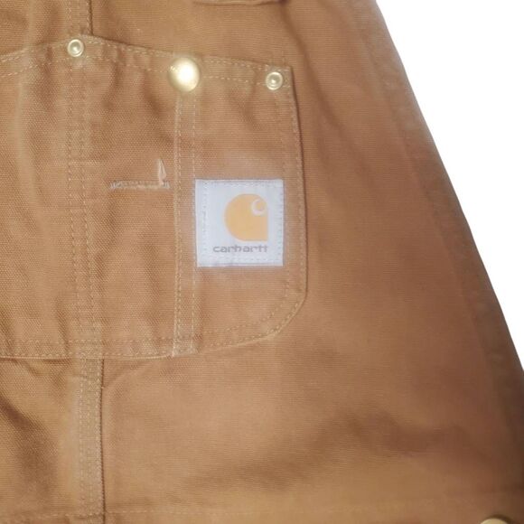 Carhartt Men's Duck Bib Work Overalls Size 34 X 34 - Picture 7 of 15